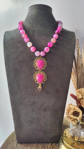 Pink Lotus Necklace