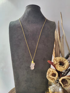 Rose Quartz Rock Pendant